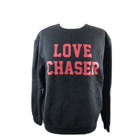 Zara Tops - ZARA Pulse Womens M Sweatshirt Love Chaser Black